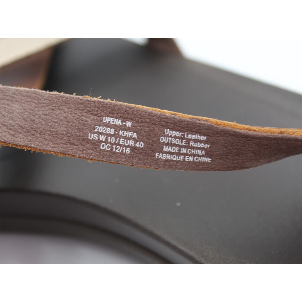 OluKai Upena Sandals Womens 10 Brown Gold Leather Strappy Comfort Beach Resort - Picture 7 of 7